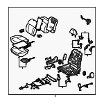 7110030P70A5 - Body: Seat Assembly for Lexus: GS460 Image