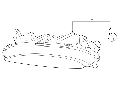 Daytime Running Lamp Components for 2020 Hyundai Elantra GT #0