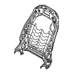 52107414584 - Body: Seat Back Frame for BMW Image
