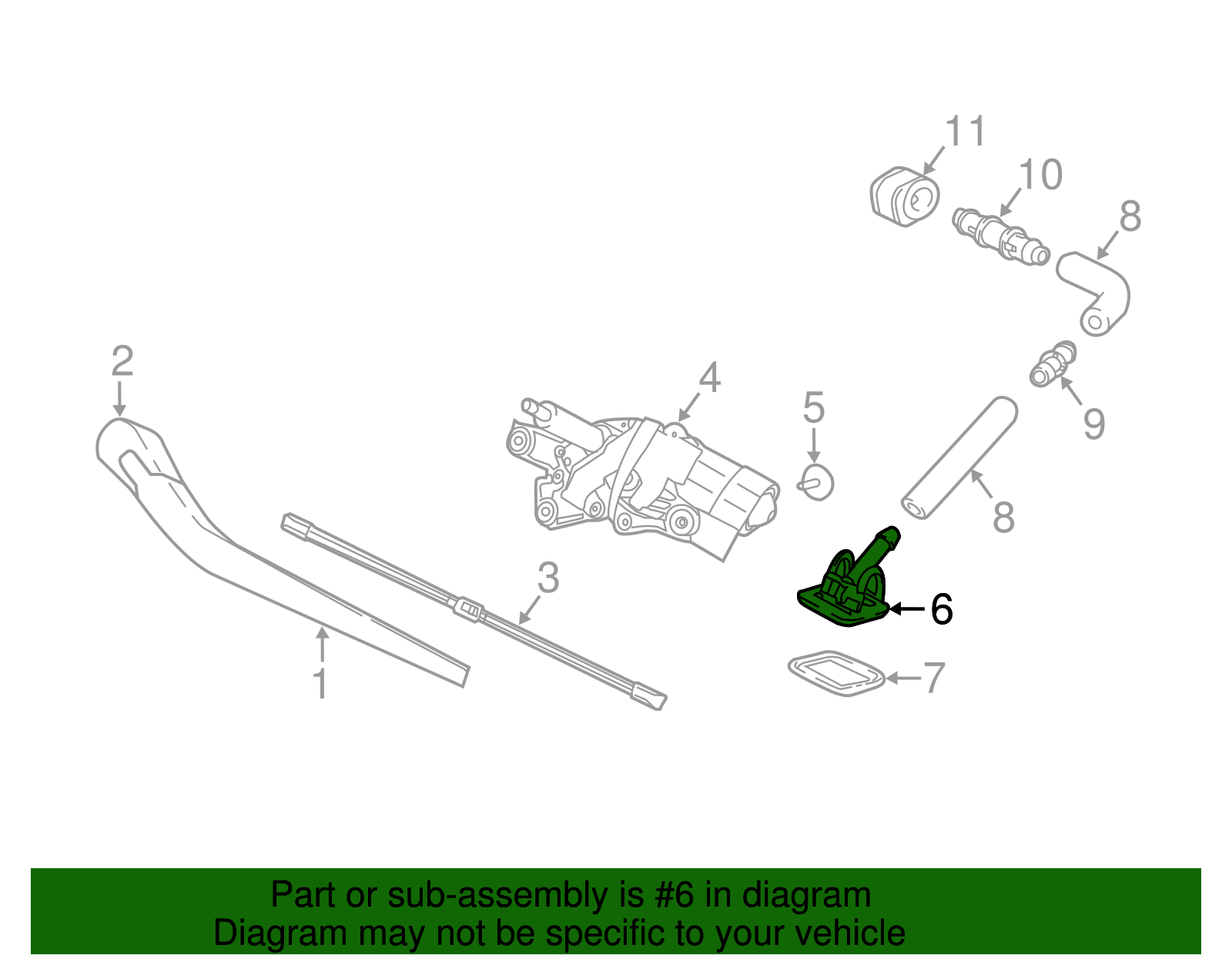 押絵 2018-2025 Volvo XC60 Washer Nozzle 32328262 | OEM Parts Online