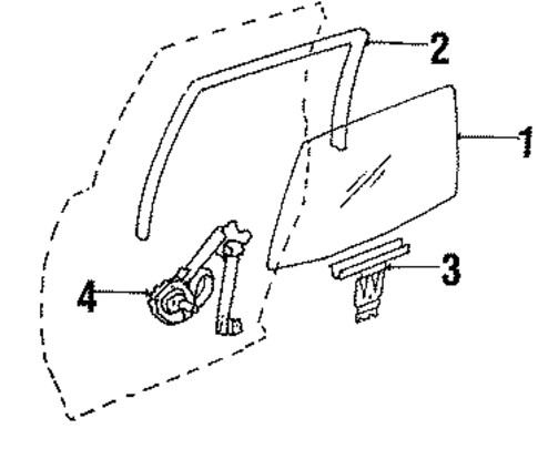 Rear Door for 1989 Buick Century #1