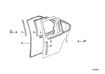 51228174766 - Bodywork: Inner Right Window Channel Cover for BMW Image