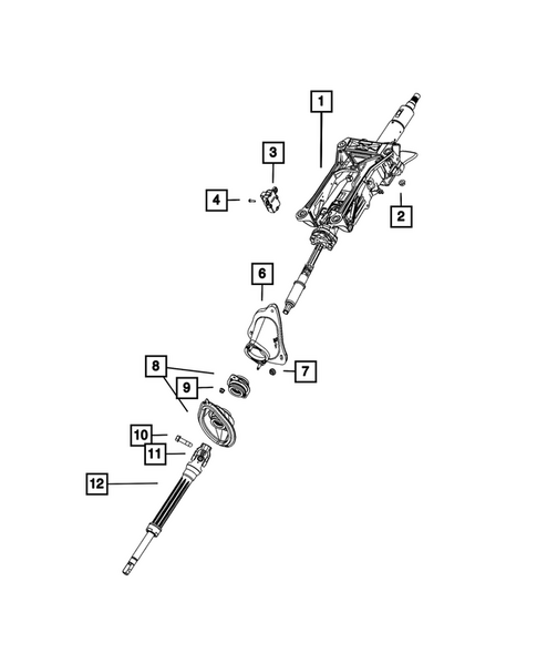 Steering Column and Intermediate Shaft for 2025 Jeep Grand Cherokee #0