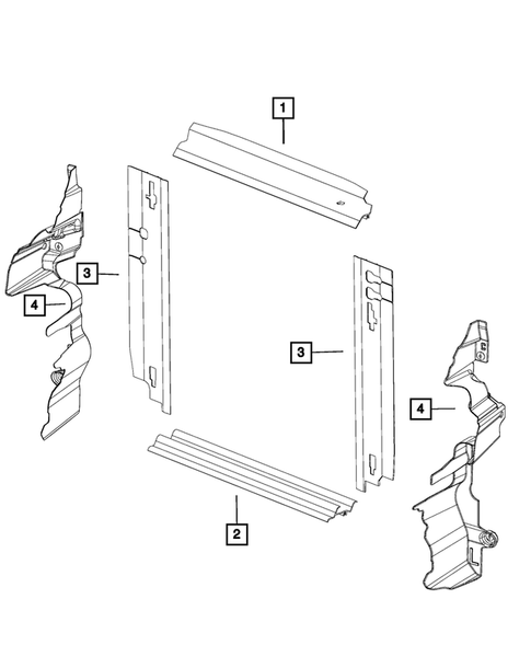 Radiator and Related Parts; Charge Air Cooler for 2014 Dodge Grand Caravan #2