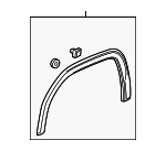 85542827 - Body: Wheel Opening Molding for GMC: Sierra 1500 Image