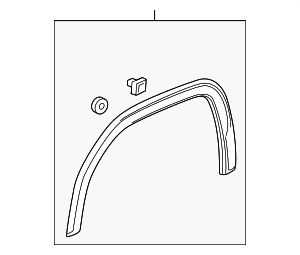 85542827 - Wheel Opening Molding 2023-2026 GMC Sierra 1500 | Chevrolet ...
