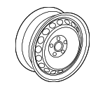 5C0601025F8Z8 - Tire &amp; Wheel: Wheel for Volkswagen Image