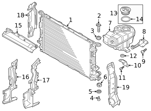 Radiator & Components for 2018 Audi RS7 #0