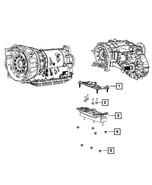 68449045AA - Transmission: Transmission Mount Bracket for Mopar Image