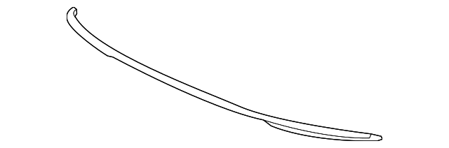 For 2016 2017 Honda Accord Sedan 4Door 2x Rear Lower Bumper Cover Molding Trim