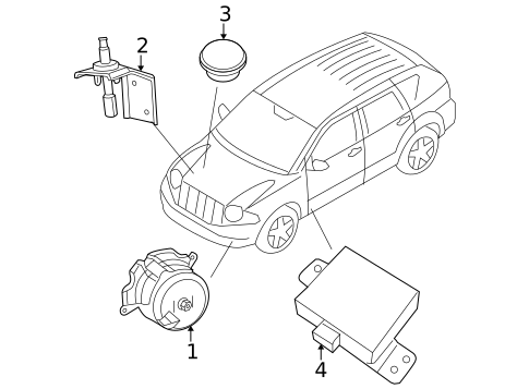 Alarm System for 2015 Jeep Compass #0