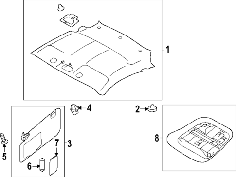 Interior Trim - Roof for 2022 Subaru BRZ #0