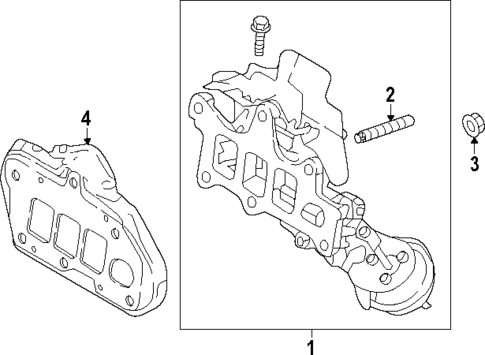 Exhaust Manifold for 2023 Mazda CX-30 #1