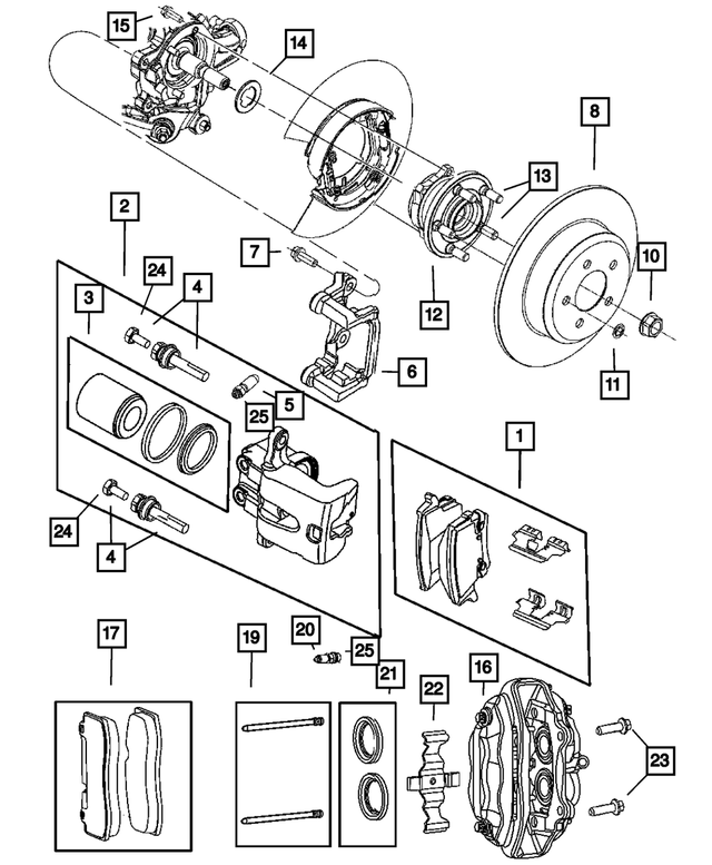 R5142563AB - Brakes: Disc Brake Caliper Assembly, Remanufactured, Left for Mopar Image image