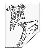 70100D4A00 - Body: Quarter Panel Assembly for Kia Image