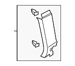 5GM867288FZA2 - Body: Upper Pillar Trim for Volkswagen: Golf Alltrack, Golf SportWagen Image