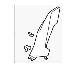 5GM867765B82V - Body: Lower Pillar Trim for Volkswagen: Golf Alltrack, Golf SportWagen Image