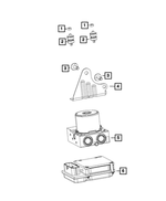 5170930AB - Electrical: Abs Control Mounting Kit for Chrysler: Aspen, Pacifica | Dodge: Durango | Fiat: 500 | Jeep: Liberty Image