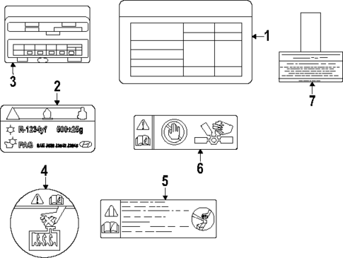 Labels for 2023 Genesis Electrified GV70 #0