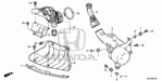 17212PN3000 - Electrical/Exhaust/Heater/Fuel: RUBBER, AIR CLEANER MOUNTING for Honda Image