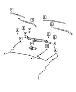 68657994AA - : Front Wiper Blade, Right for Mopar Image