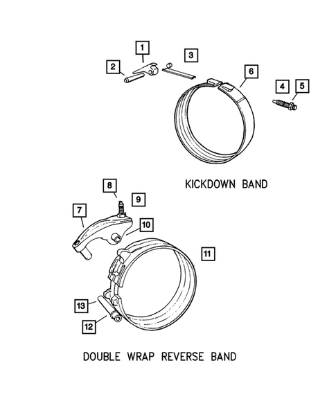 Bands, Reverse and Kickdown for 2002 Jeep Grand Cherokee #0