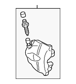 8J0615123D - : Caliper for Audi: TT, TT Quattro, TTS Quattro Image
