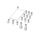 6502720 - Electrical: Hex Flange Lock Nut for Mopar Image