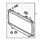 B35S15200B - Belts &amp; Cooling: Radiator for Mazda: Protege Image