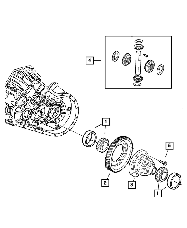 « 5083969AA – Getrag Manual Transaxle 5 Speed : Palier pour Mopar Image »