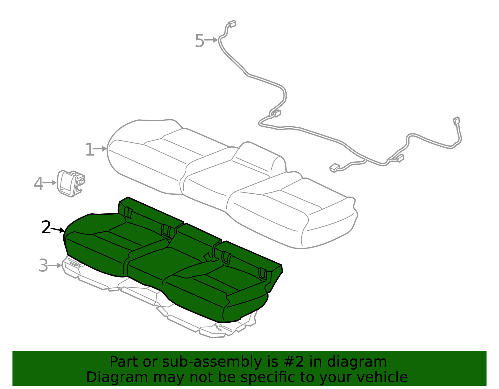 2019-2025 Volvo XC40 Seat Cushion Foam 32367366 | TascaParts.com