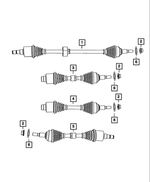 R5273546AF - Front Wheel Drive; Differential and Drive Line: Front Drive Shaft, Right, Remanufactured for Mopar Image