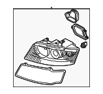 8E0941030F - Electrical: Headlamp Assembly for Audi: A4, A4 Quattro, S4 Image