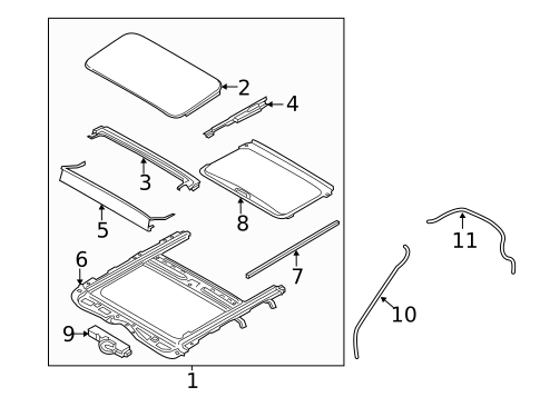 Sunroof for 2017 Kia Rio #1