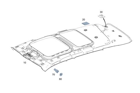 Headliner for 2026 Mercedes-Benz GLB35 AMG #0