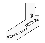 28600CH550 - Exhaust: Exhaust Muffler for Kia: Sportage Image