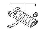 28710CH540 - Exhaust: Rear Muffler for Kia Image