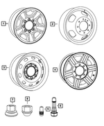 5GY15S4AAC - Wheels: Steel Wheel for Dodge: Ram 2500, Ram 3500 | Ram: 1500, 2500, 3500 Image