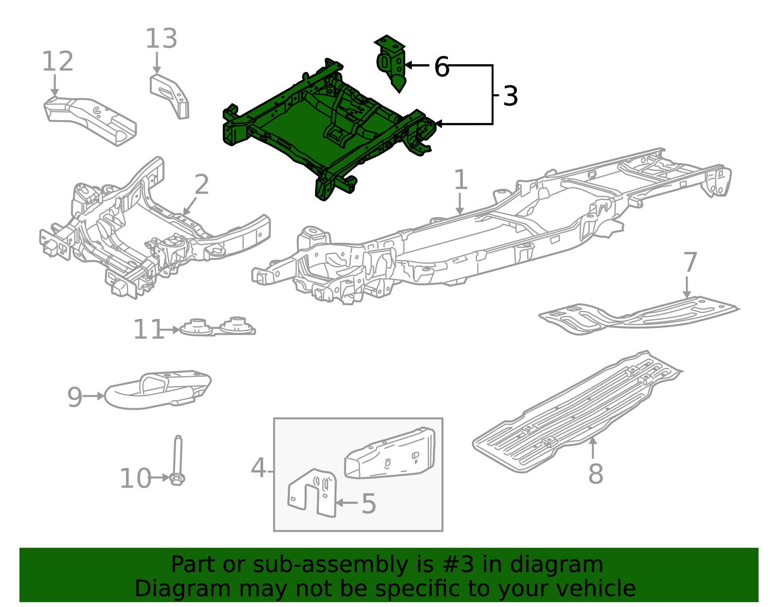 2021-2025 Ford F-150 Frame Rail ml3z5f040h | TascaParts.com