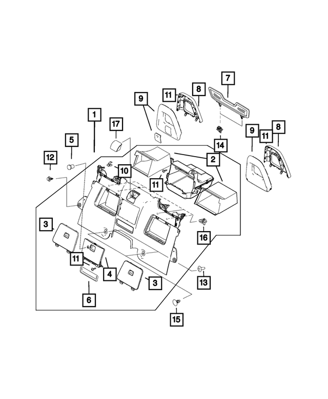 68315427AA - : Sport Bar Cover, Right for Mopar Image