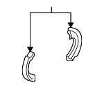 5830526A00 - Brakes: Brake Shoes for Hyundai Image