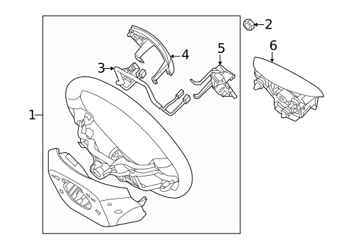 Steering Wheel & Trim for 2014 Hyundai Elantra Coupe #1