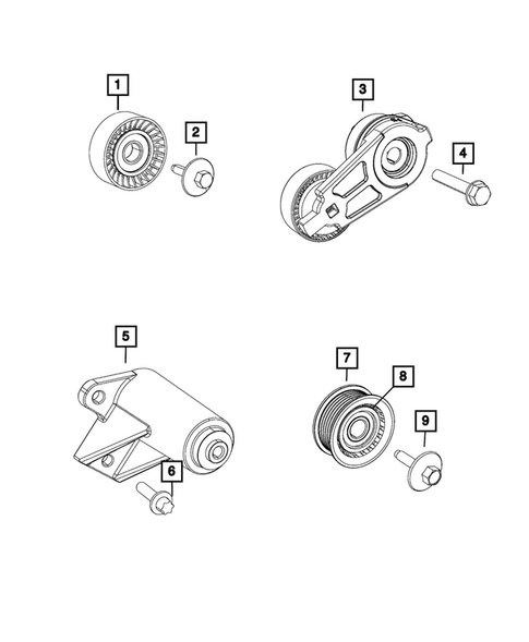 Pulleys and Related Parts for 2026 Dodge Durango #0