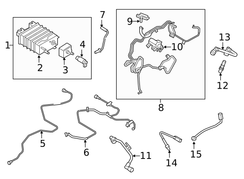 Crankcase Ventilation System for 2018 Lincoln MKX #0