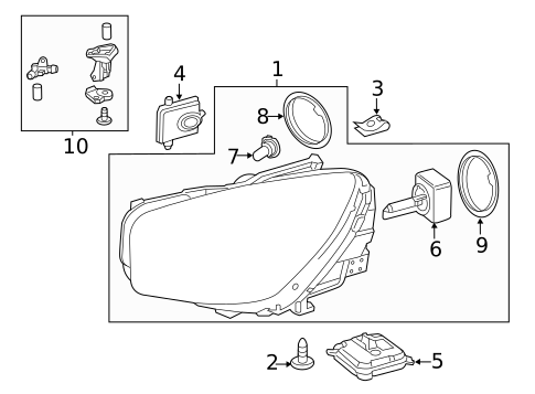 Bulbs - Chassis for 2014 Mercedes-Benz SL65 AMG #0
