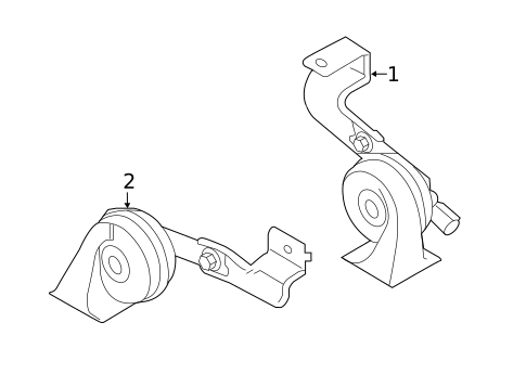 Horn for 2017 Hyundai Sonata #0