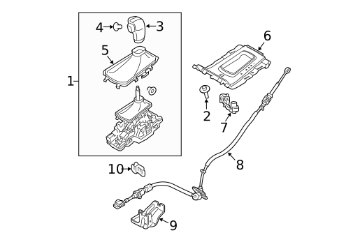 Gear Shift Control for 2018 Lincoln MKT #0