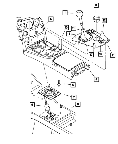 Gear Shift Controls for 2005 Dodge Viper #0