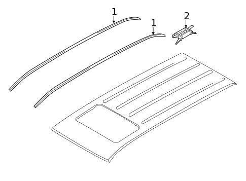 Exterior Trim - Roof for 2014 Kia Sedona #0