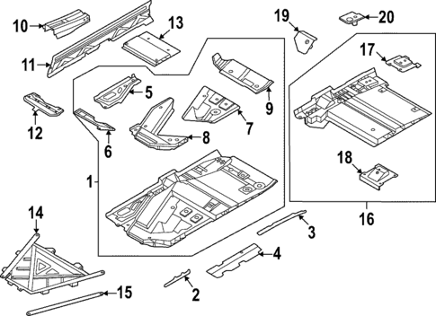 Floor & Rails for 2022 Porsche 911 #1